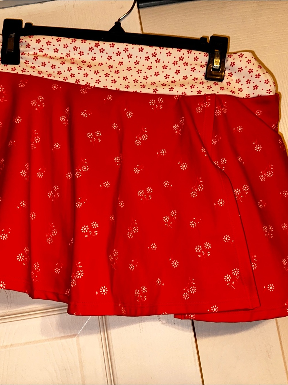 Altar’d State Red Floral Mini Skirt by